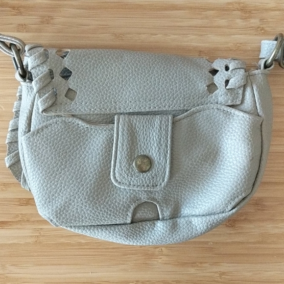 Mossimo Grey Diecut Mini Crossbody Purse - Picture 8 of 10